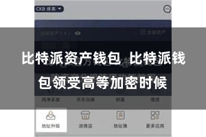 比特派资产钱包  比特派钱包领受高等加密时候